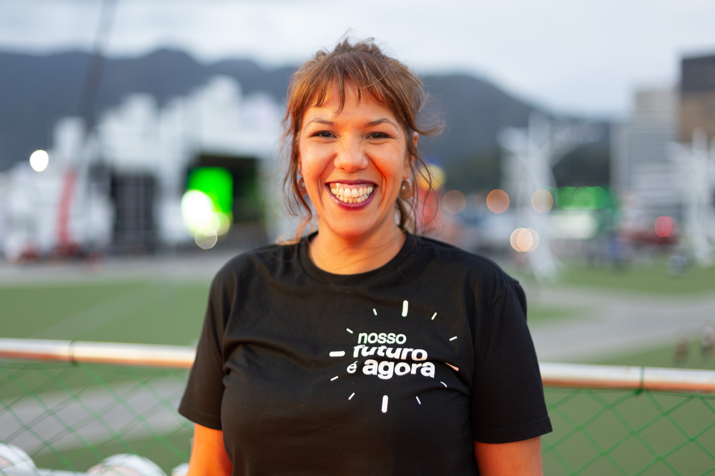 Fernanda Paiva, chefe da área de global cultural branding da Natura, no Rock in Rio 2019 (Divulgação)